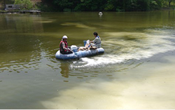 ゴルフ場人工池のアオコ対策